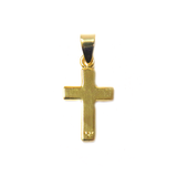 Vermeil Cross Pendant, 20x11mm - 1 piece