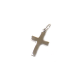 Cross Charm, Italian Sterling Silver, 16x9mm - 1 piece