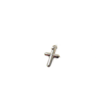 Regular Cross Charm, Sterling Silver, 14x10mm - 1 piece