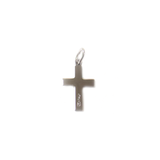 Cross Charm, Italian Sterling Silver, 16x9mm - 1 piece