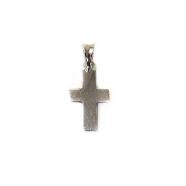 Elegant Cross Pendant, Sterling Silver, 23x15mm - 1 piece