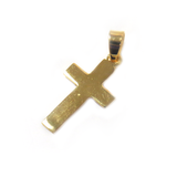 Cross Pendant, Brass, Gold, 24x15mm - 1 piece