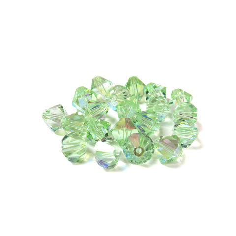 Swarovski Crystal, Bicone, 8MM - Chrisolite AB; 20pcs