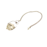 Crystal Quartz Herkimer Pendulum - Silver