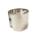 Bracelet Cuff Flat, Silver, 2'' - 1 piece