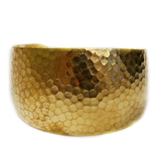 Bracelet Cuff Raw Brass, Hammered & Domed-36x66mm; 1pc