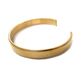 Bracelet Cuff Raw, Brass- Flat 1/4 in wide
