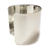Bracelet Cuff Flat, Silver, 2 1/2'' - 1 piece