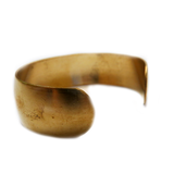Bracelet Cuff Raw, Brass-Domed 3/4 in wide