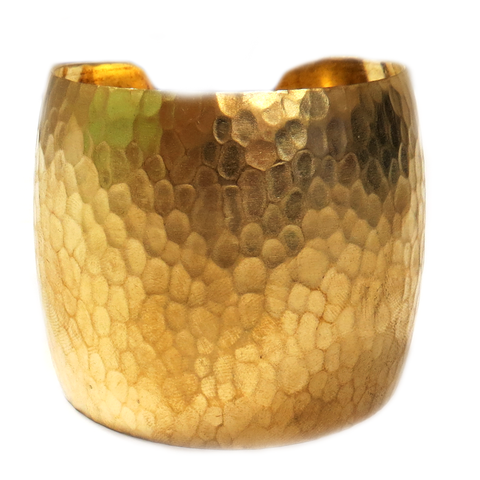 Bracelet Cuff Raw Brass, Domed- 50x64mm; 1pc