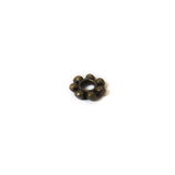 Daisy Spacer, Antique Bronze, 4mm; 140 pieces