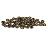 Daisy Spacer Bead, Antique Bronze, 5mm; 50 pieces
