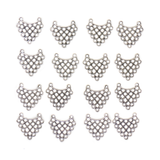 Dazzling Earring Link, Antique Silver, 23mm; 16 pieces