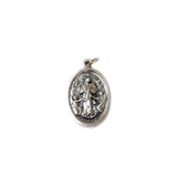 ''Desatanos'' Italian Charm, Antique Silver, 25x16mm - 1 piece