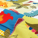 Dinosaur Cotton Print Fabric, Multi Color, 45" Wide- 1 Yard