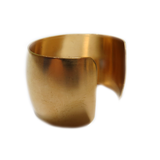 Bracelet Cuff Raw, Brass-Domed 1 1/2 in wide
