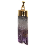 Amethyst Druzy Point Pendant