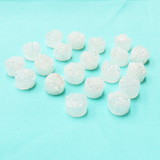 Druzy Quartz, Round White-AB; 1pc
