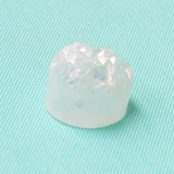 Druzy Quartz, Round White-AB; 1pc