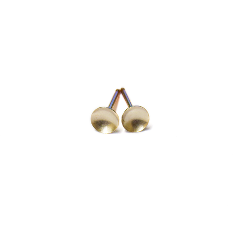Ear Stud, Gold Filled, 4mm; 1 pair