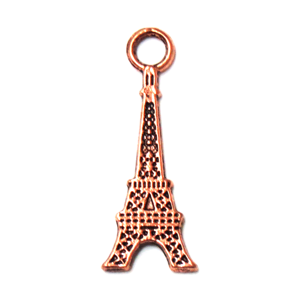 Flat Eiffel Tower Charm-Copper