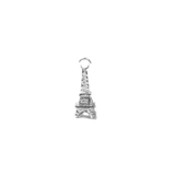 Eiffel Tower Charm, Sterling Silver, 15x6mm - 1 piece