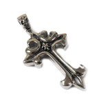 Elegant Cross Pendant, Stainless Steel, 65x39mm - 1 piece