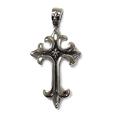 Elegant Cross Pendant, Stainless Steel, 65x39mm - 1 piece