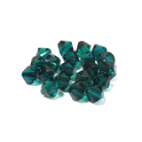 Swarovski Crystal, Bicone, 8mm - Emerald; 20 pcs