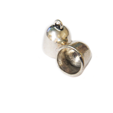 End Cord, Silver, 16x13mm; 8 pieces