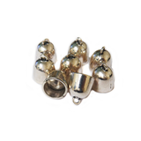 End Cord, Silver, 16x13mm; 8 pieces