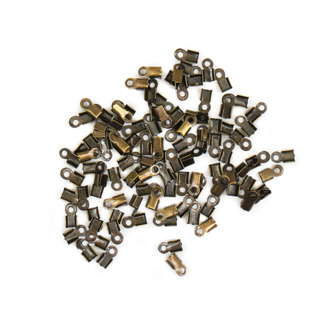End Cord, Antique Bronze, 6mm; 100 pieces