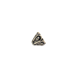 Small Fancy Cone Shaped End Cap, Sterling Silver, 6x8mm - 1 piece