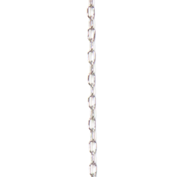 Figaro Cable Chain, 1.2 mm; Silver - 1 Foot