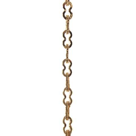 Figure 8 Cable Chain; 7 mm, Gold - 1 Foot