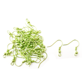 Fish Hooks, Brass- Metallic Green; 40pcs