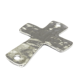 Flat Cross Connector, 47x32mm, Silver; 1 piece
