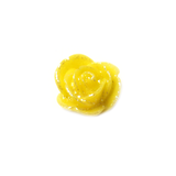 Yellow Flower Bead, 13mm - 1 piece