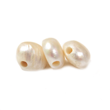 11x13mm; Potato, Fresh Water Pearl, Large Hole 2mm - 1 Strand