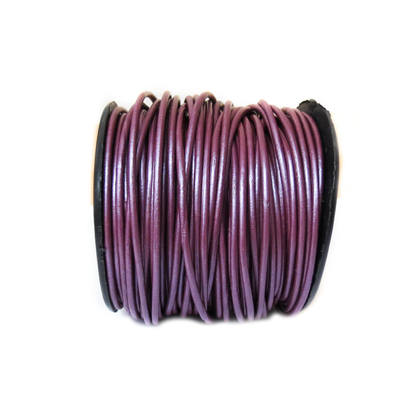 Fruit Punch Genuine Leather Cord, 1.5mm; 1 yard
