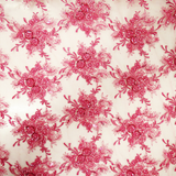 Aslee, Embroidered Lace, Fuschia, 54" Wide- 1 Yard