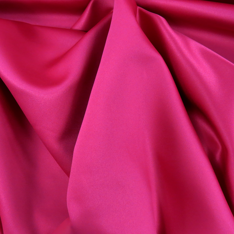 Fuschia Polyester Peau de Soie, 54" Wide- 1 Yard