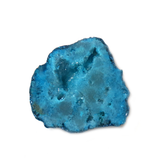 Turquoise Glitter Druzy Bead, Blue, 33x30mm - 1 piece