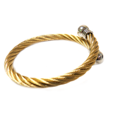 Curved Bracelet,Gold, 3 inches - 1 piece