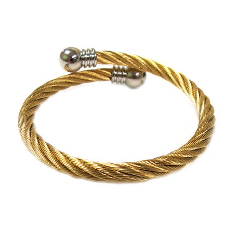 Curved Bracelet,Gold, 3 inches - 1 piece