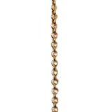 Brass Rolo Chain, Gold, 3.8mm; 1 foot