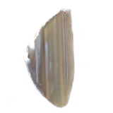 Gray Agate Slice Pendant, 78x37mm - 1 piece