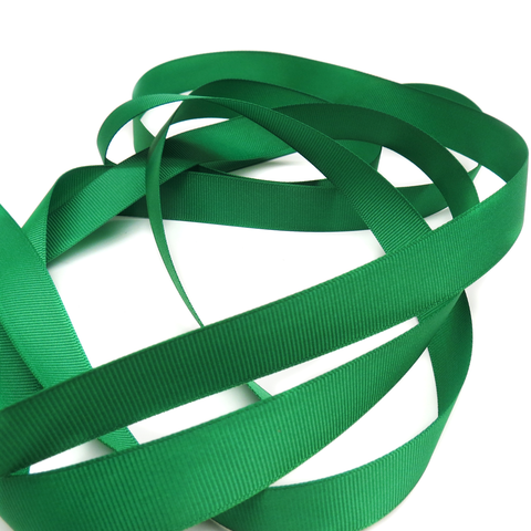 Green - Grosgrain Ribbon, 3/4" - 1 Yard
