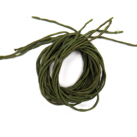 Silk Cord, Green, 39" Long; 1 piece