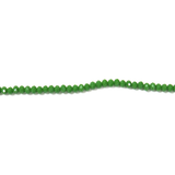 Rondelles, Opaque Green, 6mm